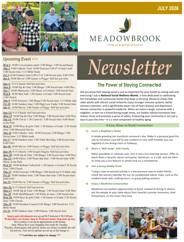 Click to open Newsletter in a new tab